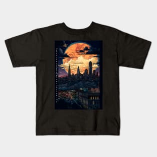 Bear Down Tucson City of Champions Anime Skyline Kids T-Shirt